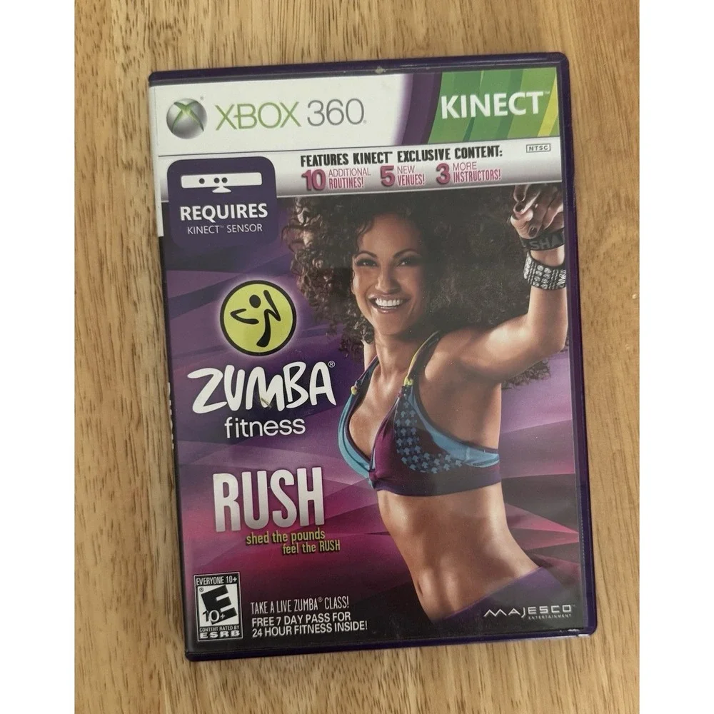Zumba Fitness Rush Xbox 360 Kinect Compatible E10+ 2012 NTSC-U/C Zumba